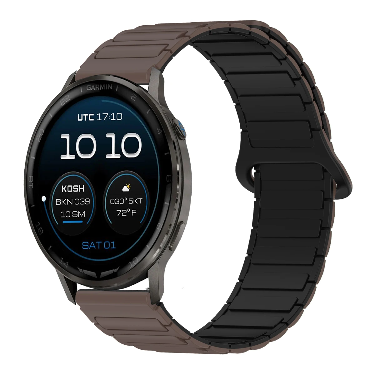 Magnetic Silicone Loop Strap - Universal 22mm/20mm Band