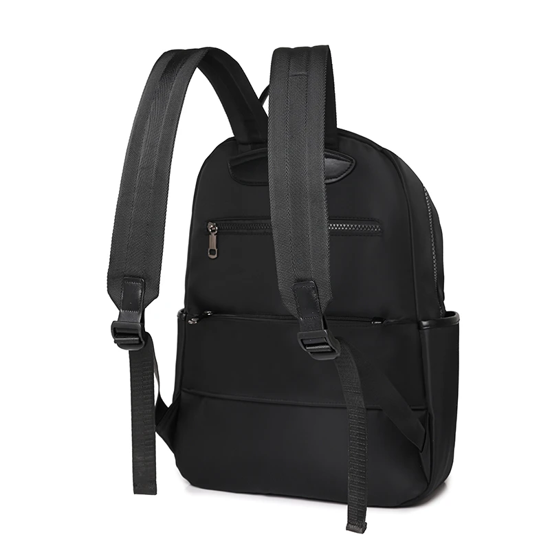New High-End Nylon Fabric Double Zipper Large Capacity Backpack Korean Version Fashionable Men And Women Outdoor Travel Backpack