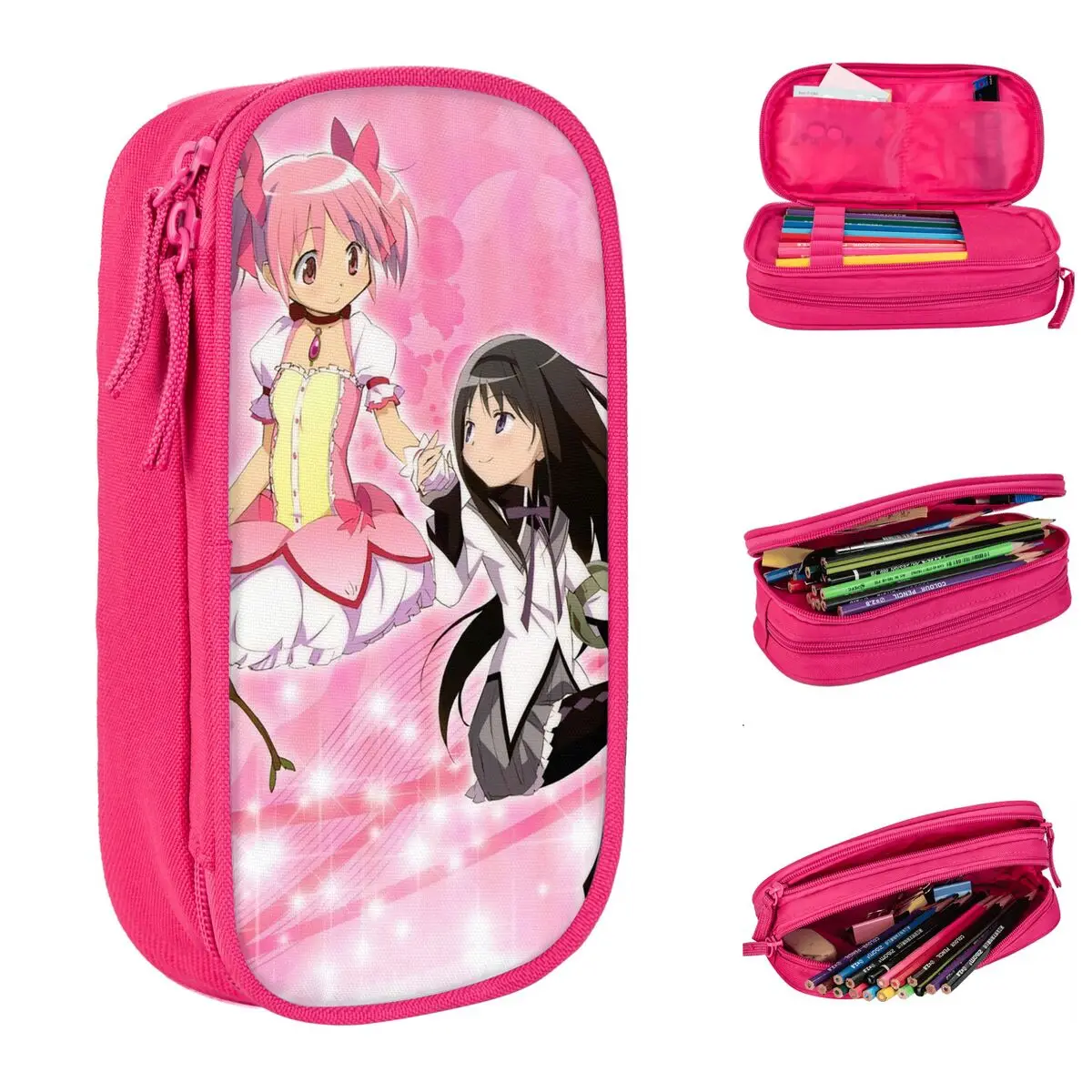 

Puella Magi Madoka Magica женский карандаш милый аниме сумка для ручек Homura Akemi для девочек и мальчиков большая емкость для хранения студентов школьный подарок пенал