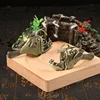 Retro Brass Ocean anglerfish Watching Fishes Sea Animals Model Fishbowl Decoration Action Figures Education Miniatures Kids Toys 5
