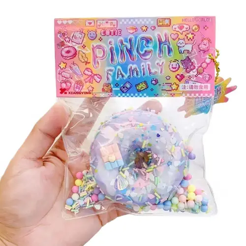 Taba Squishy Cake Doughnut Stress Relief Toy, Extra Large Sensory Fidget Toys for Kids Adults Anxiety Relaxation Squeeze Gift - Image 2