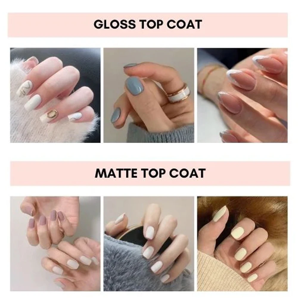 Tinovo Uno Normal Matte Top Coat Quick Dry Matte Regular Nail Polish Finish 12ML Long Lasting Wear Clear Nails Lacquer Sealer 5