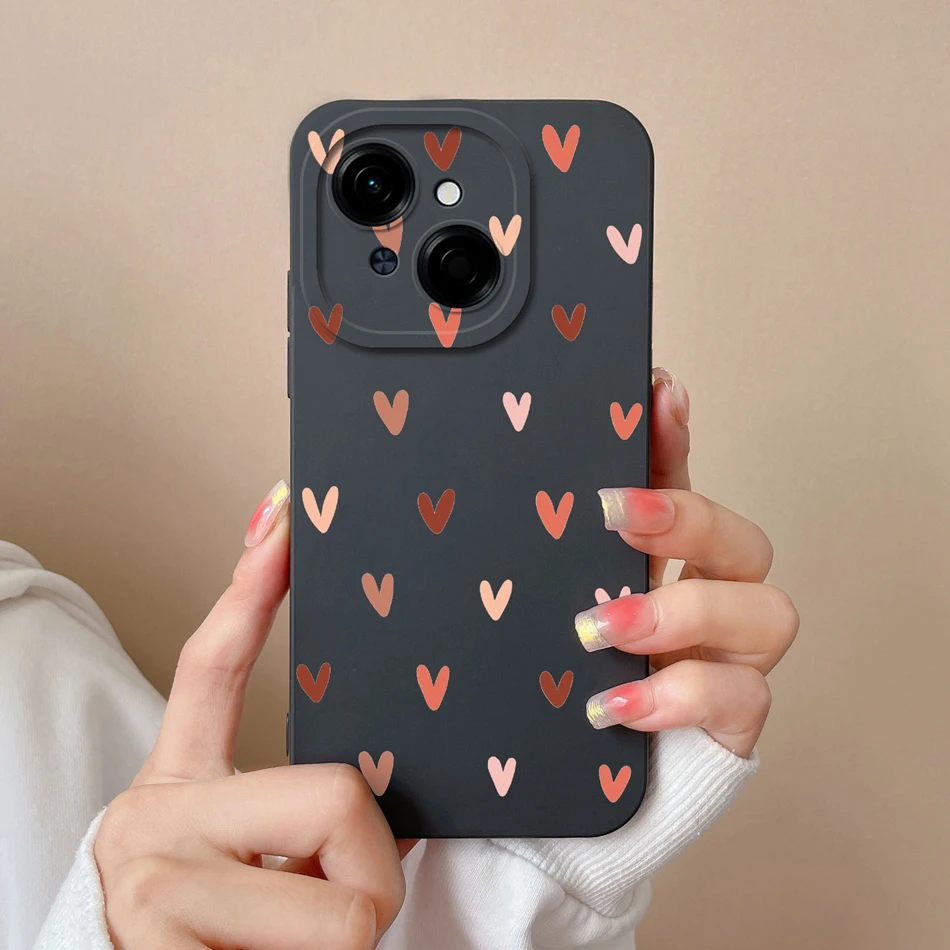 Tecno Fashion Phone Case - Soft Liquid Silicone Anti-Drop Housing