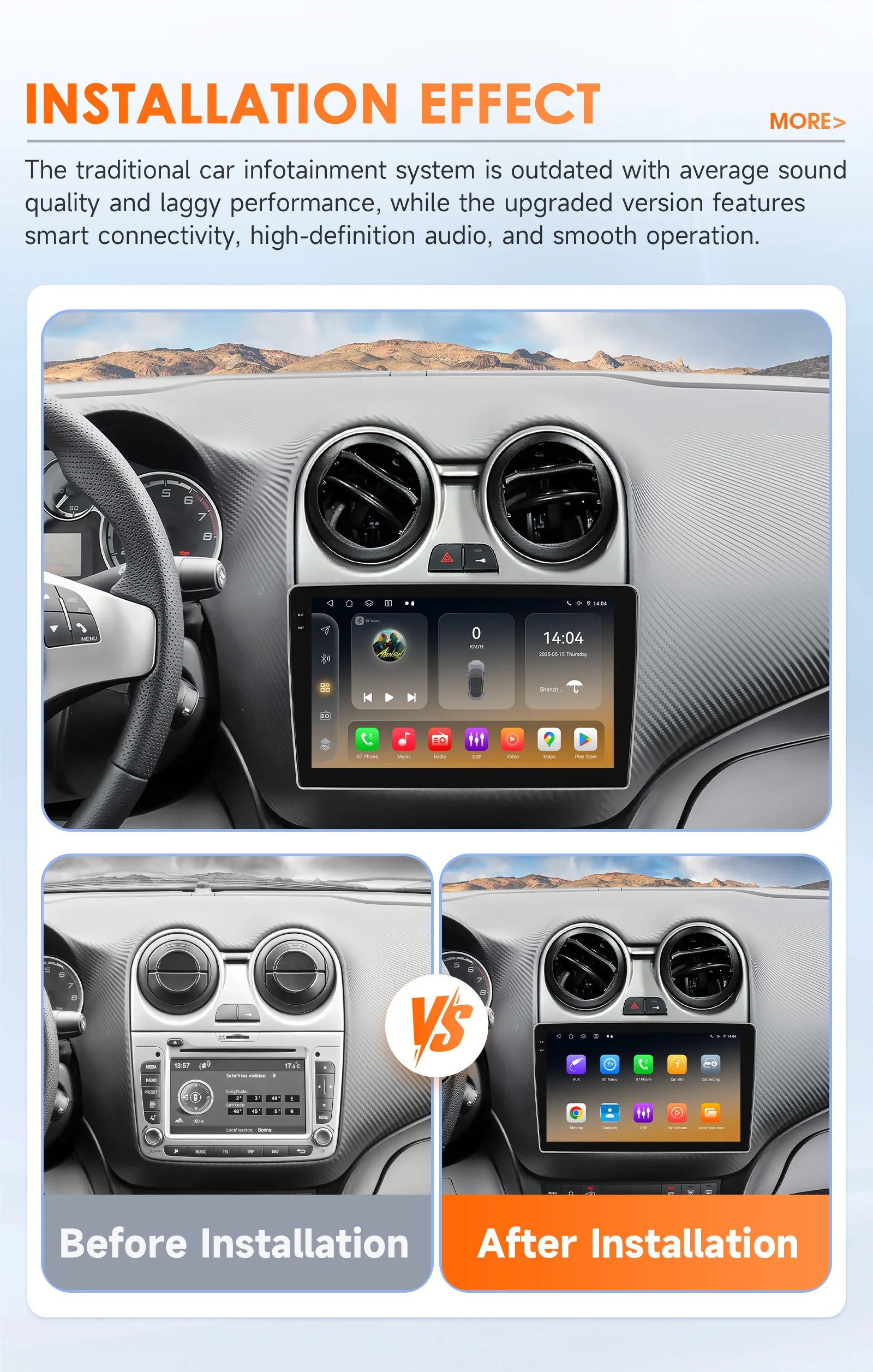 Kabelloses CarPlay Android Auto Autoradio für Alfa Romeo Mito 955 2008-2016 GPS Intelligente Systeme Stereo Multimedia Autoradio BT – Detail 4
