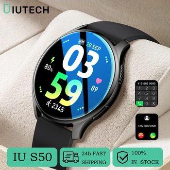 IUTECH S50 Smart Watch Touch Screen Health Monitoring Bluetooth Call Electronic Watches Waterproof Sports Smartwatch Men Women