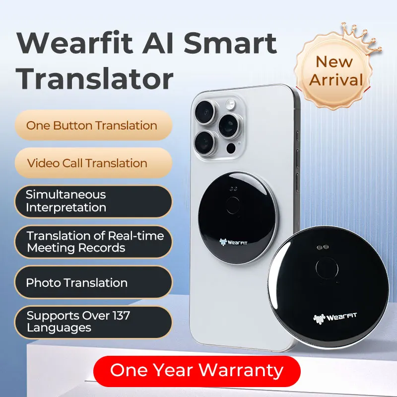Voice Translator Top Level AI Voice Assistant Mini Translator 137 Languages Video Photo Record Translate Simultaneous Interpretation