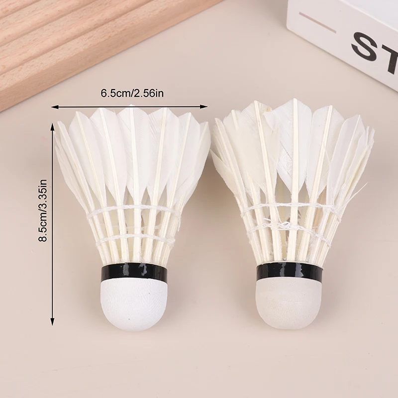 1Tube 12Pcs Shuttlecock Badminton Duck Feather Shuttlecocks Beginner Training Badminton Balls For Indoor Outdoor Balls