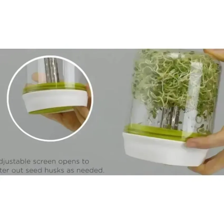 Sprouting System Seeds Container Sprouting Jar Kit Sprouts Growing Kit Wide Mouth Reusable Household Kitchen Bean Plants