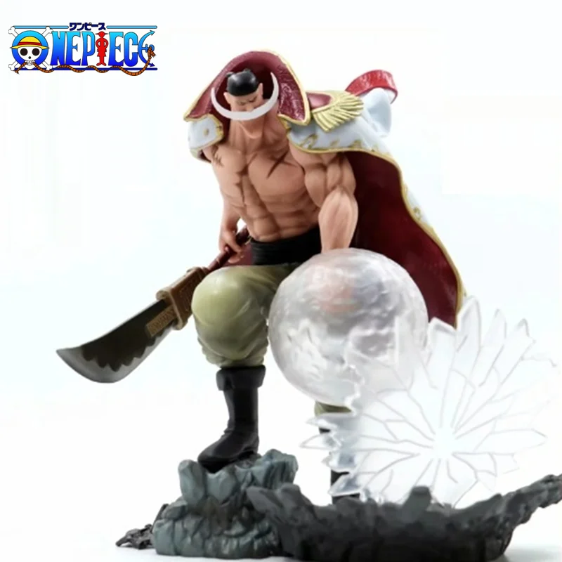 

24CM One Piece Anime Figure Pvc White Beard Pirate Edward Newgate Battle Version with Broadsword Action Figure Model Collection