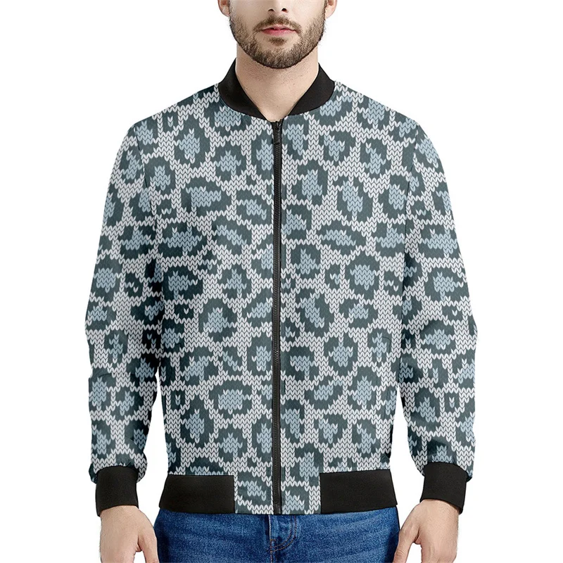 thumbnail image 1 of Chaqueta con cremallera y estampado de leopardo en 3D de moda para hombres y mujeres, sudadera con personalidad, chaquetas de calle para primavera y otoño, abrigos de manga larga, 1 of 5