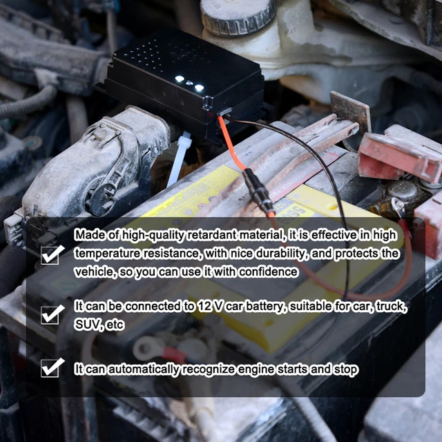 Autó A Motorháztető Alatti Állati Rágcsáló Patkánytaszító Egerek Rágójának Elrettentő Eszköze Led Villogó Lámpával Az Csomagtartójának Beltérihez - Image 6