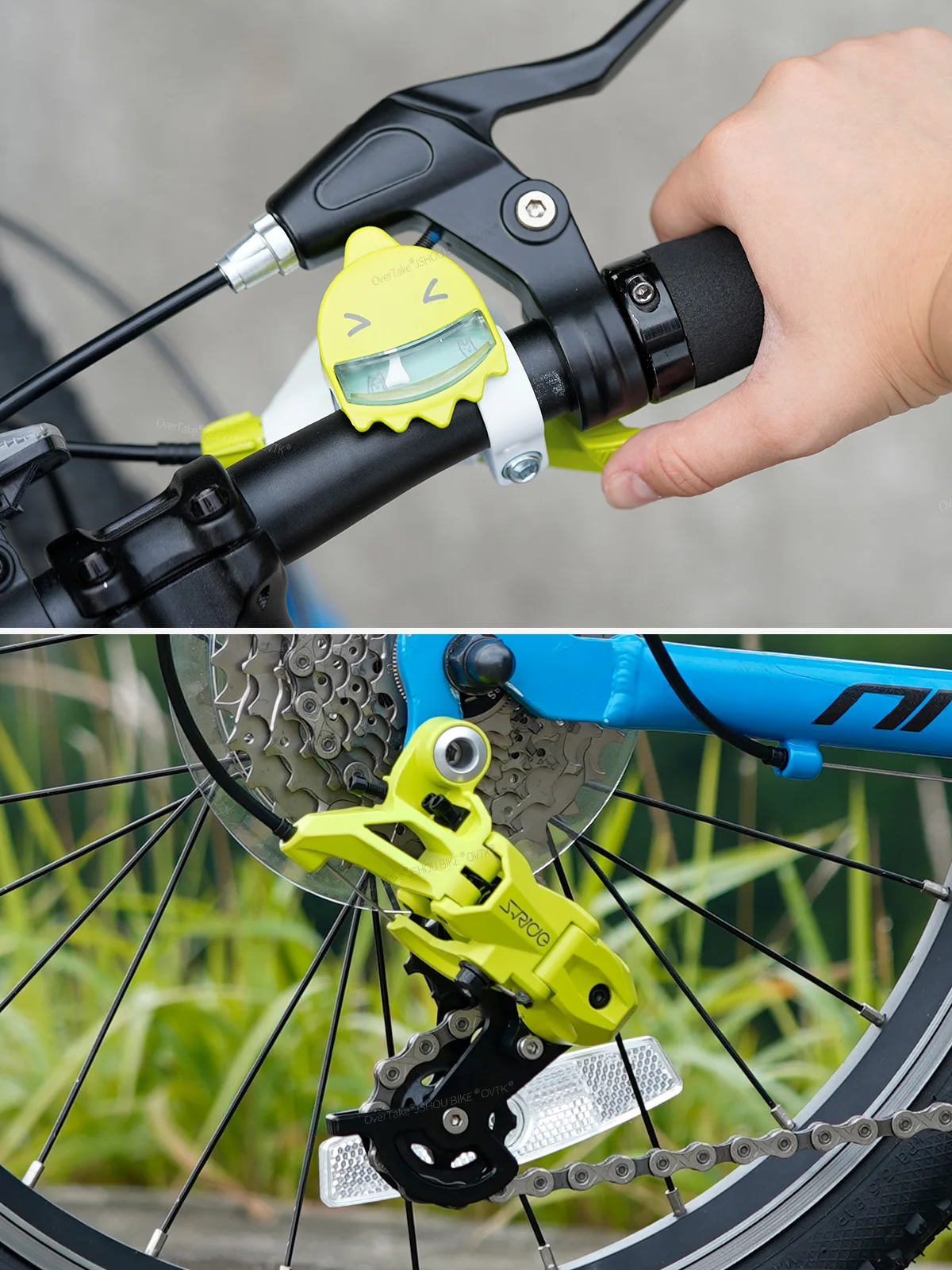 S-RIDE バイクシフターとリアディレイラーセットかわいい 7/8/9/10