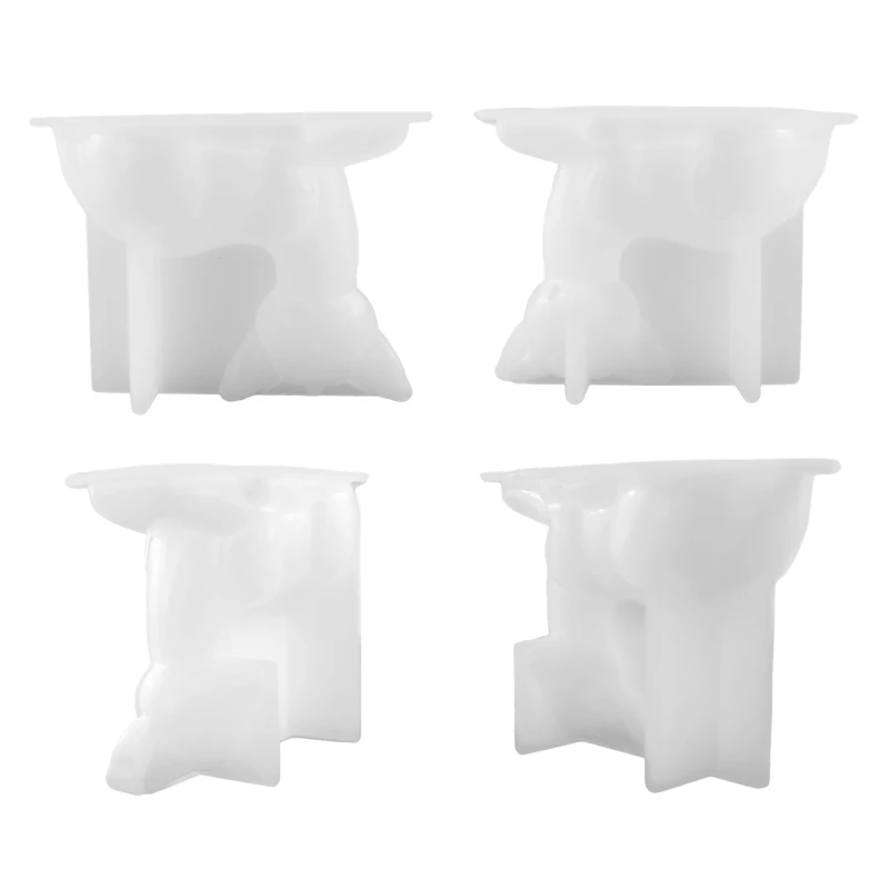 Silicone Resin Mold Epoxy Mold Deer Makeup Jewelry Display Tray Molds Storage Box Mold for DIY Resin Casting