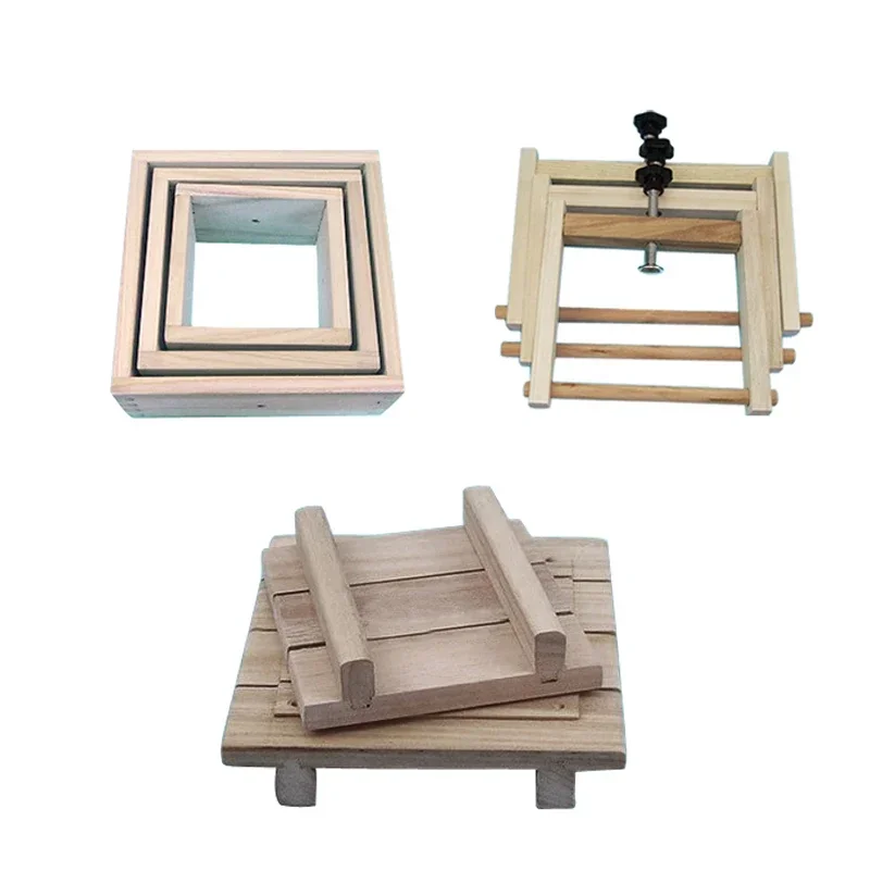 DIY Wooden Tofu Press Mould Set Homemade Cheese Tofu Mold Soybean Curd Making Mold Kitchen Accessories Cooking Tool kitchen utensils tofu mold