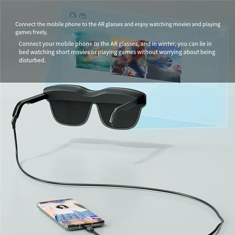 B27B 타입-C 플렉시블 케이블 USB3.2 풀 기능 AR 안경용, 4K 60Hz 지원 Xreal/Rokid/Rayneo Viture 호환