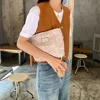 1PC Vintage Woven Satin Fabric Storage Bag Large Capacity Portable Makeup Toiletry Bag - Fashionable Organizing Solution 4