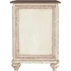 Realyn Chairside End Table, White/Brown Wood 6