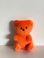 Adorable Bear Shaped Squeaky Toy (Orange)