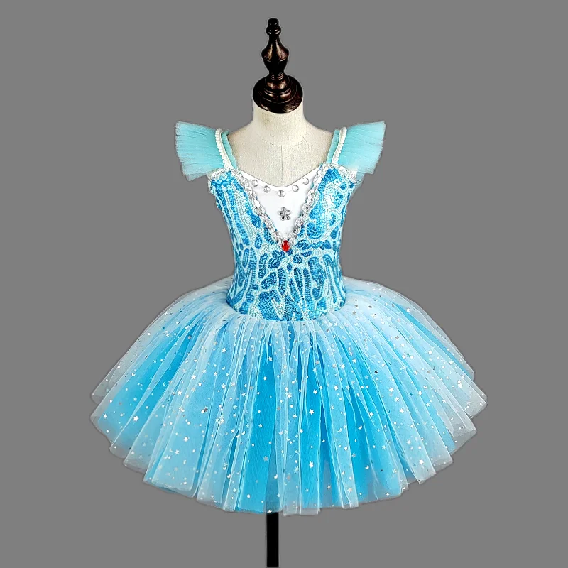 Children's ballet skirt girls dance skirt children's program collective performance costumes dance performance costumes 4