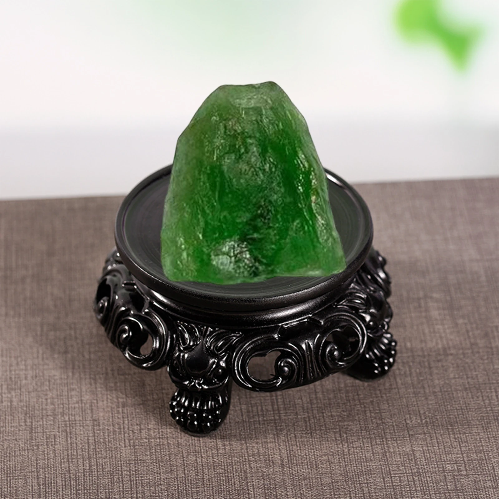 Metal Arm Mineral Stand Display Holder Rack Wood Support Base for Crystal Minerals Ores Agate Rocks for Home Office Show Room 5