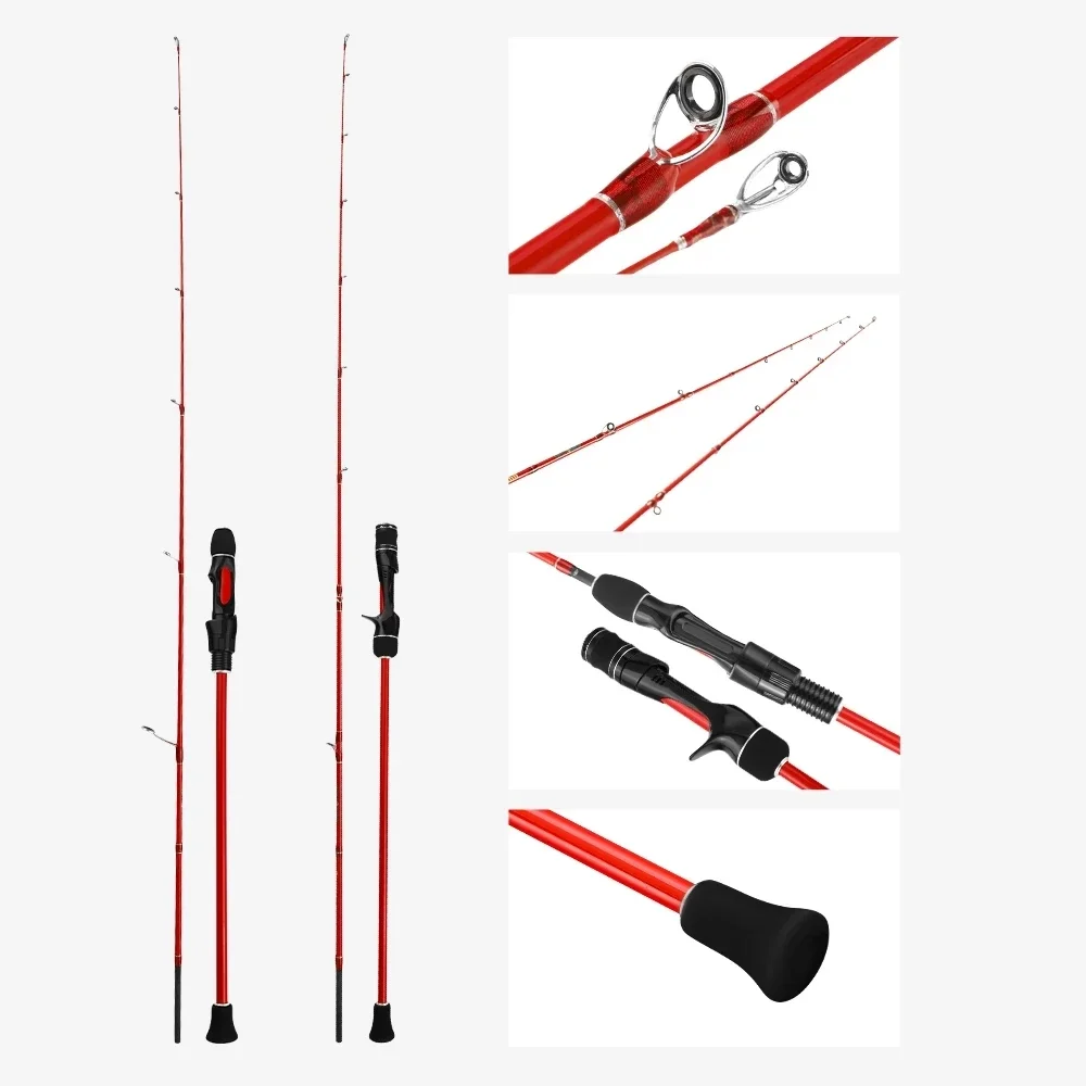 Canne jigging léger 1.8m 30-80g slow jigging - Pêche casting pointe pleine leurre caoutchouc mer