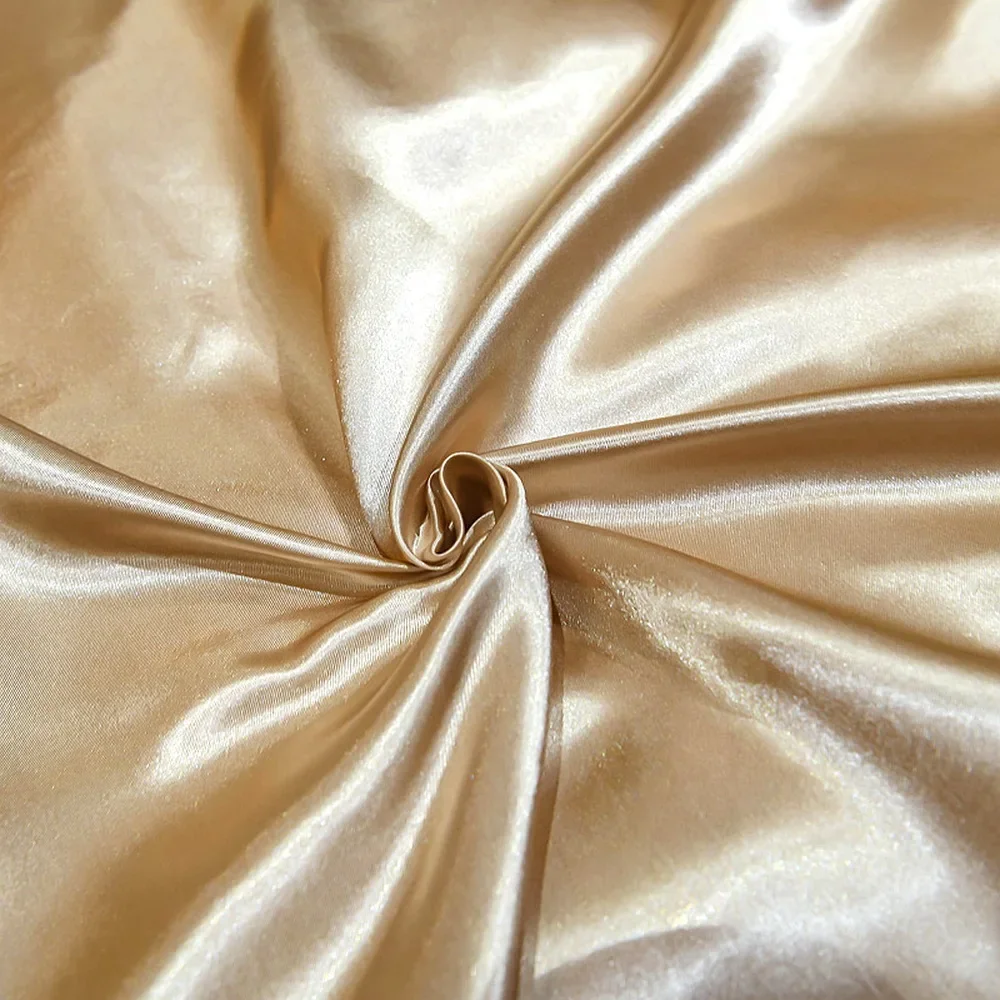 1pc Rayon Flat bed sheet Solid Color Simulated Silk BedSheet High Quality Gold Fitted Sheet Home Textile (without pillowcase) 3