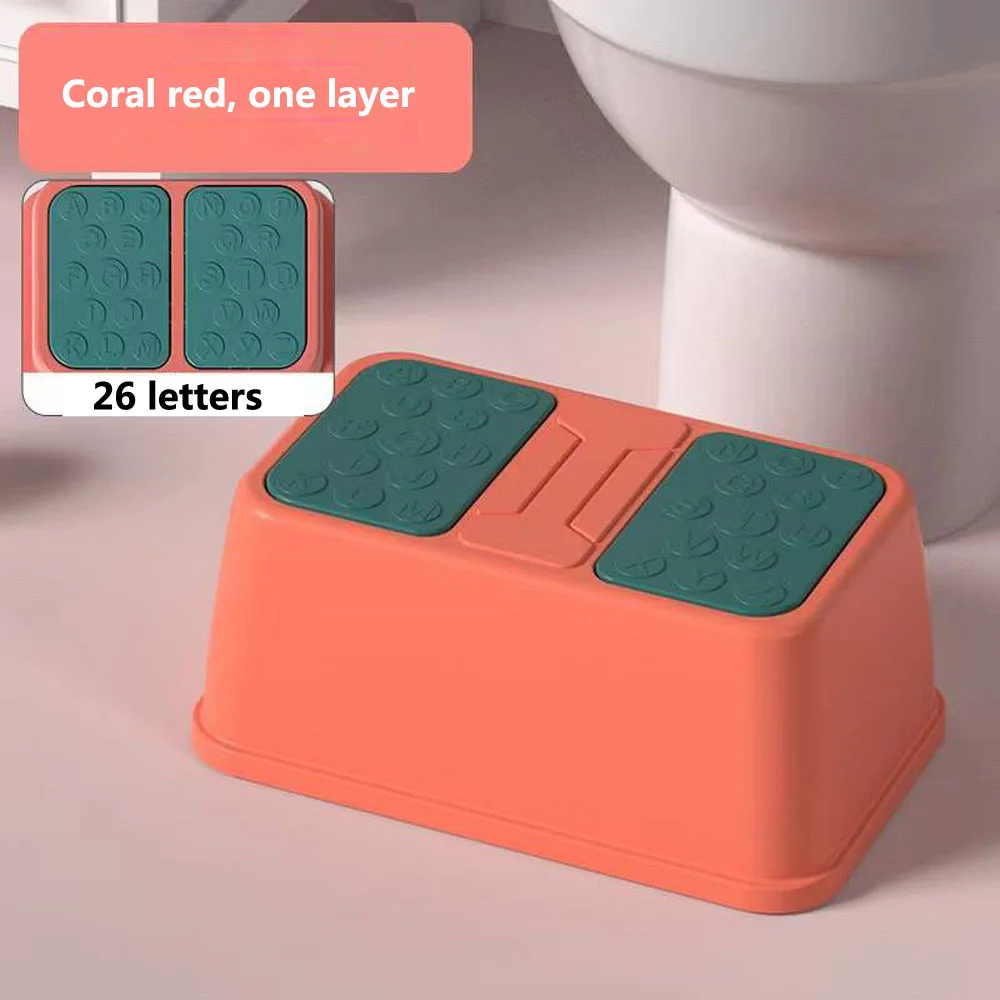 Petit Escabeau, Tabouret de Toilette Multifonction Antidérapant pour  Enfants, 2 Poignées pour Chambre à Coucher