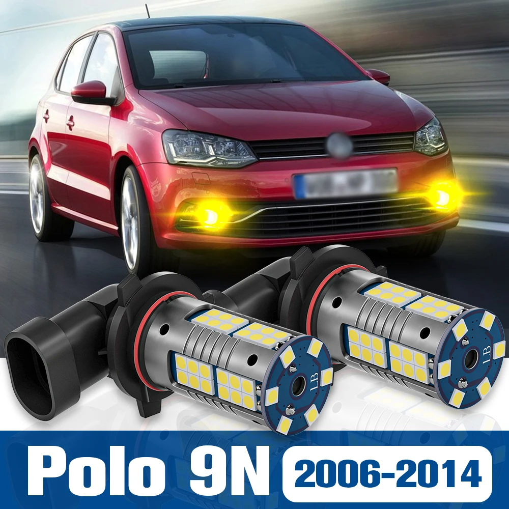 

2pcs LED Fog Light Blub Lamp Accessories Canbus For VW Volkswagen Polo 9N 2006-2014 2007 2008 2009 2010 2011 2012 2013