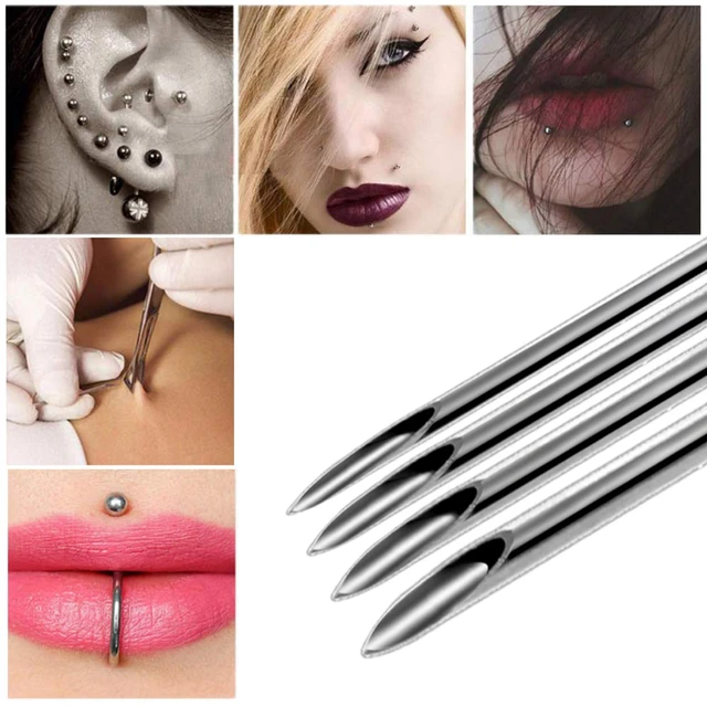 1/3/5Pcs aghi per Piercing monouso per il corpo ago medico per Kit di  anelli per ombelico per labbra all'ombelico strumento chirurgico in acciaio  - AliExpress