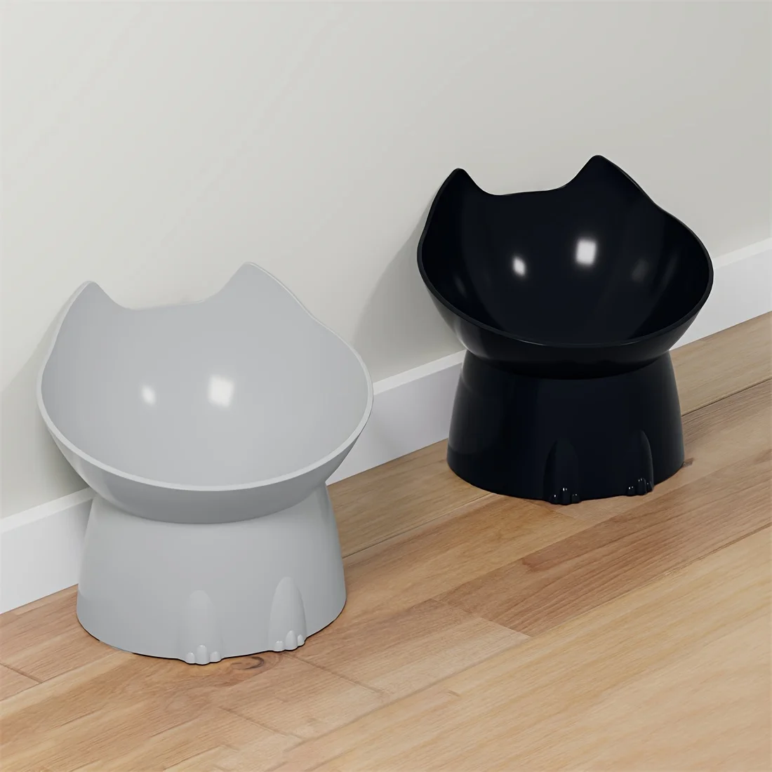 Elevated Pet Feeder for Cats & Dogs - Neck-Friendly, Anti-Tip Slanted Bowl for Food and Water 6