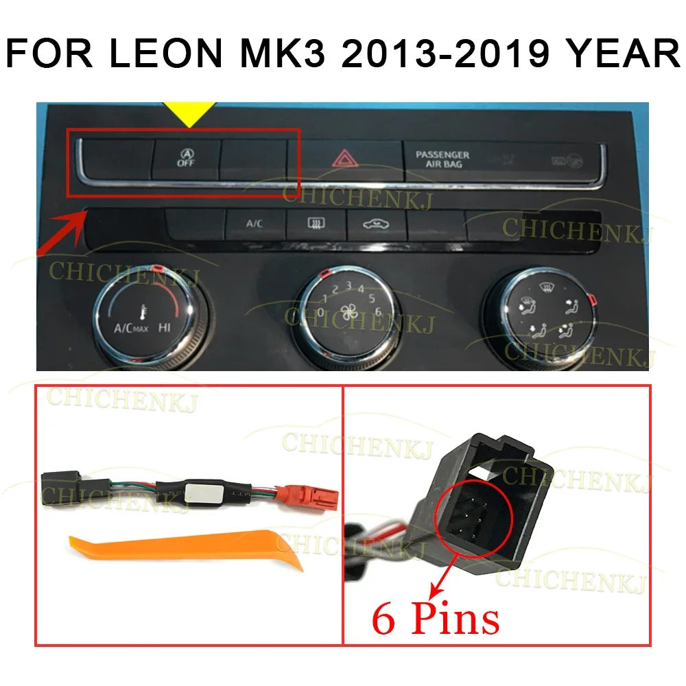 좌석 레온 MK3 아테카 알함브라 아로나 자동차 자동 정지 취소 장치, 플러그 앤 플레이 엔진 제거기, 정지 해제 케이블