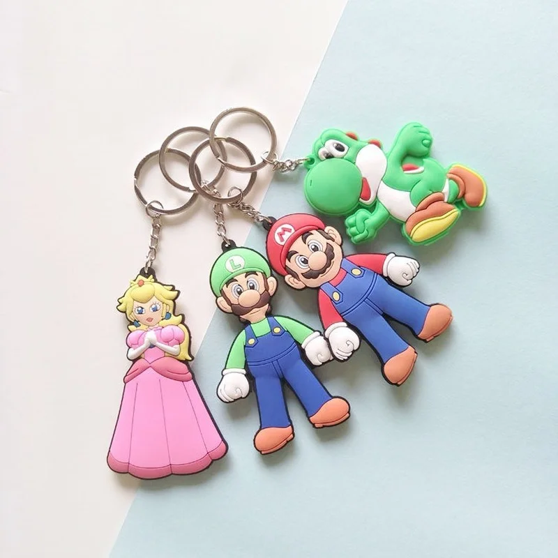 Game Super Mario Kart Yoshi Luigi Waluigi Bowser Cosplay Acrylic Key Chain  Keychain Pendant Prop Accessories Gift - AliExpress