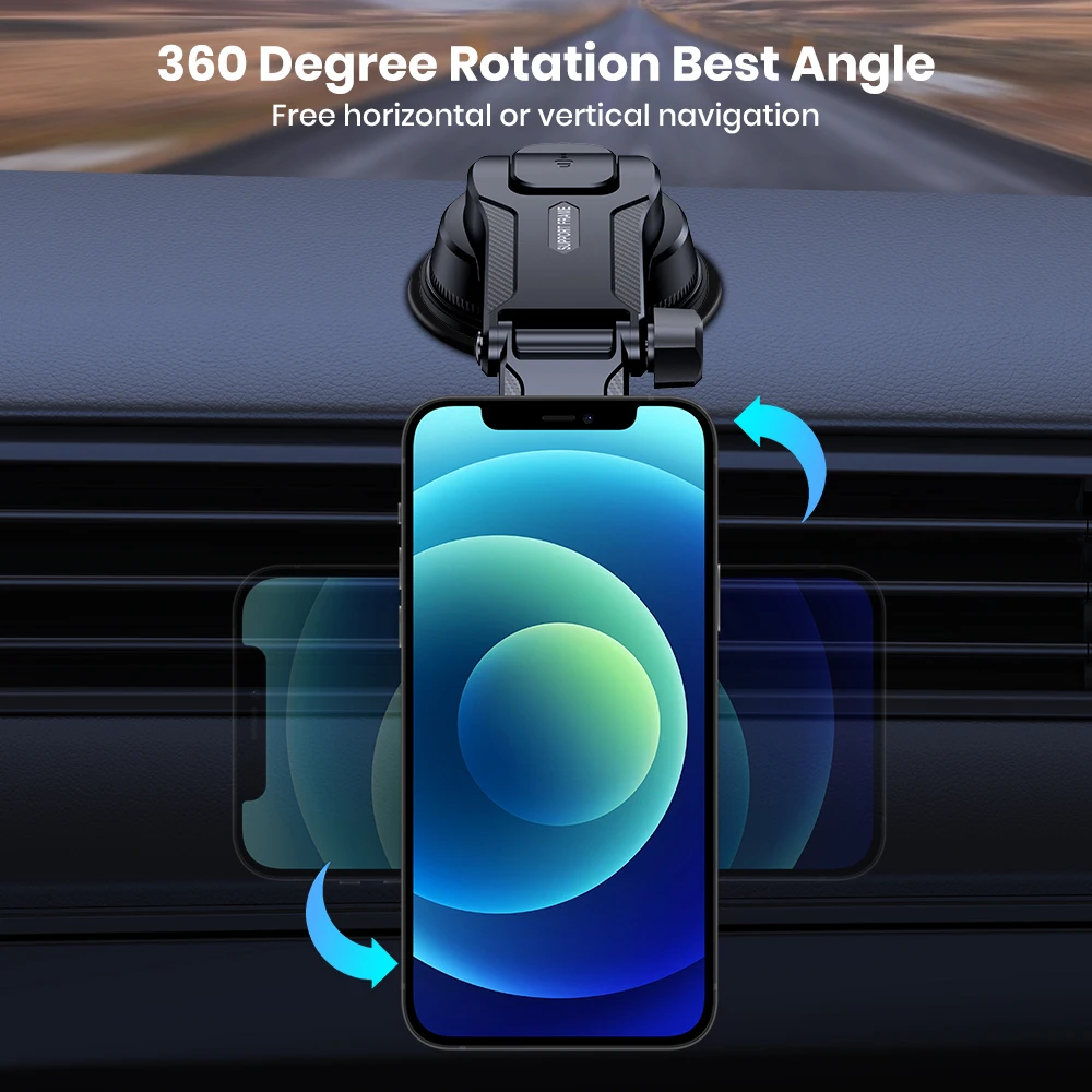 Magnetic Car Phone Holder for Dashboard, Upgraded Ultra Strong N52 Magnet Adjust