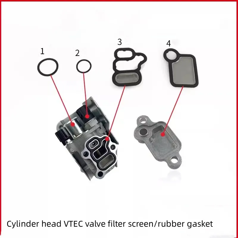 Per Honda Accord Odyssey Crv Fit Testata Vtec Valvola Filtro Schermo Guarnizione In Gomma Per Elettrovalvola Guarnizione Anello In Gomma