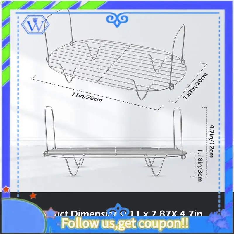 Steam Roast Rack For Ninja Foodi Possible Cooker 8.5 Qt MC1000, MC1001, MC1010 Series Slow Cooker Crock Pot Steam Rack Durable