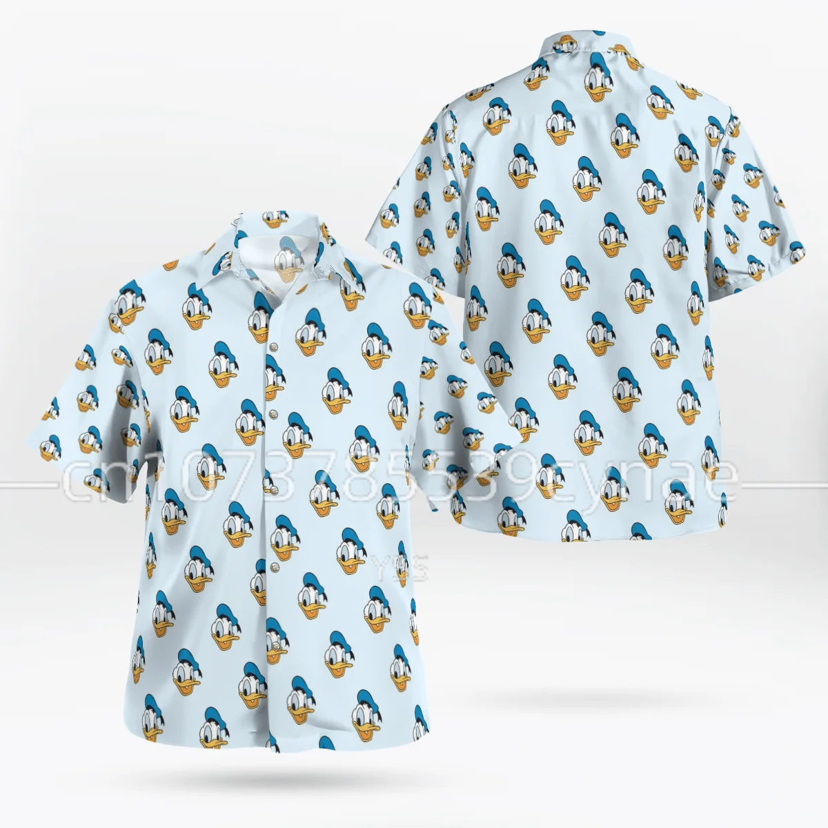 Disney Donald Duck Lover Shirt Disney Donald Duck Lover Fan Gift Disney Donald Duck Print Camicia Casual Hawaiana A Maniche Corte
