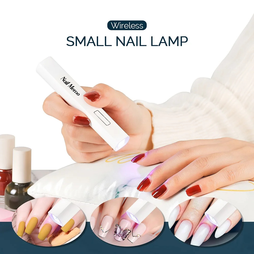 

Портативный мини Сушилка для ногтей лампа УФ-светодиодный фонарик для ногтей ручка для отверждения всех гелей ультрафиолетовая Сушилка для ногтей Маникюрный Инструмент