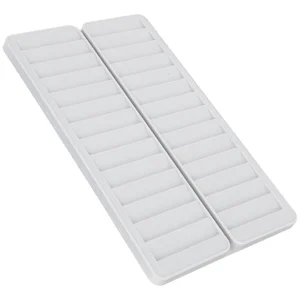 Plastic Business Card Holder Clock Slots Cards Vertical 28-slots Rack Attendance Storage Pp Office Time Wall Mounted