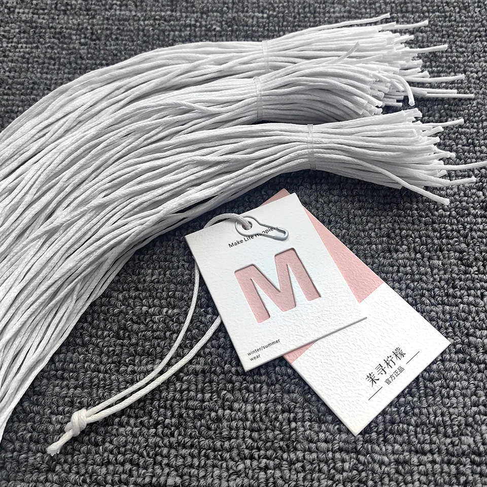 

Изготовленная на заказ Роскошная Корейская восковая веревка для одежды, этикетка для одежды с английским булавкой