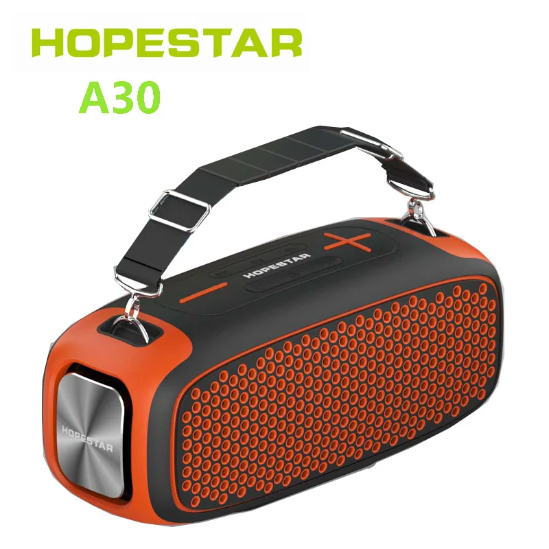 

HOPESTAR A30 55W High-power Bluetooth Speaker Portable IPX6 Waterproof Outdoor Subwoofer Column TWS Stereo/TF Card/U Disk/AUX