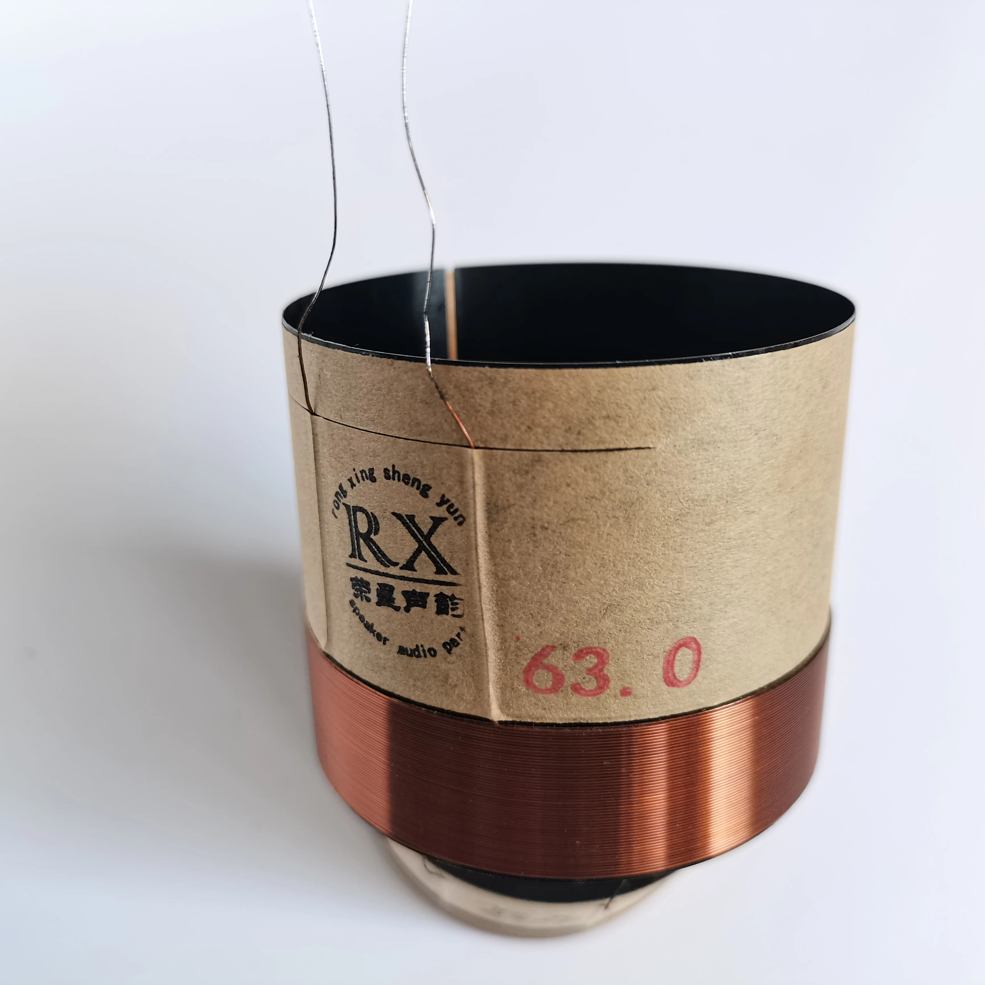 1 pcs NEW ID: 63mm Black aluminous 2F 8 ohm woofer bass loudspeaker horn speaker drive voice coil