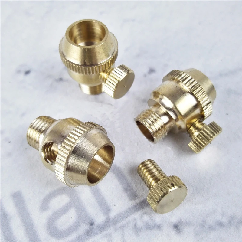 5Pcs Brass M10 Thread Wire Lock Cable Grips Cable With M4 Screw, Copper Strain Relief, Lighting Accessories