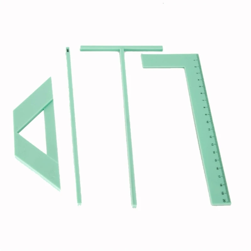 Bookbinding Kits Bookbinding Ruler Set Scrapbooking Tool T-shaped Ruler Spacer