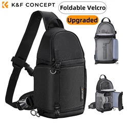 Compact Waterproof Camera Sling Backpack - 10L Photography Gear Case (Upgraded Black)