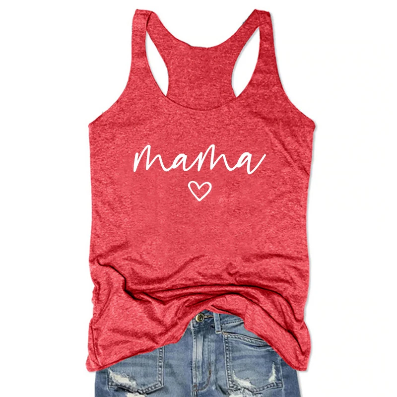 

Mama Tank Top Cute Tank Top Mom Tank Top Gift To Mom Mother's Day Gift Vintage Pink Goth Women Clothing S