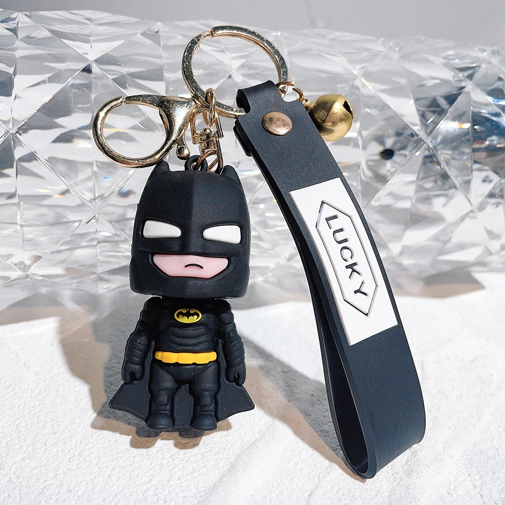 Portachiavi modello bambola supereroe carino il Flash Batman figura  ciondolo portachiavi per zaino ornamento fan regali accessori - AliExpress