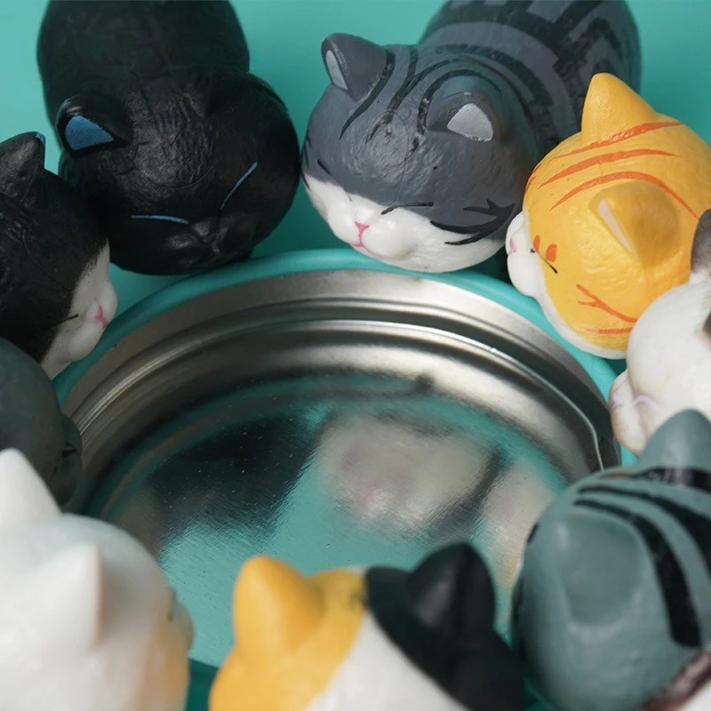 Piece Cute Cat Ornaments Bell Cat Animal Fairy Garden Figurines Accessories Home Decoration Desktop Model Birthday Gift