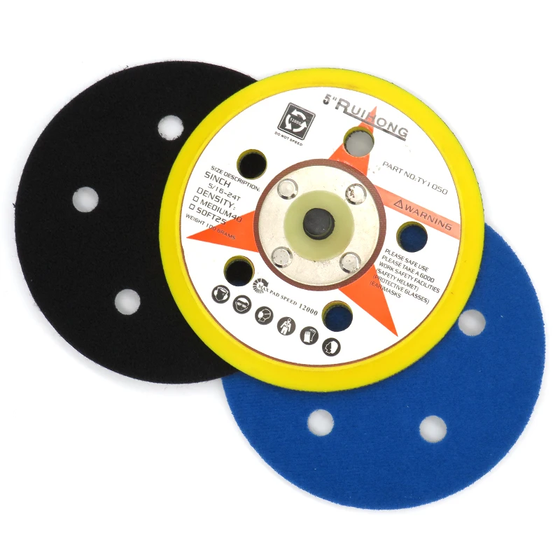 5 Zoll (125 mm) Klettverschluss-Schutzpad, 3 mm ultradünne Puffer-Scheibe zum Oberflächenpolieren und Schleifen – Detail 7