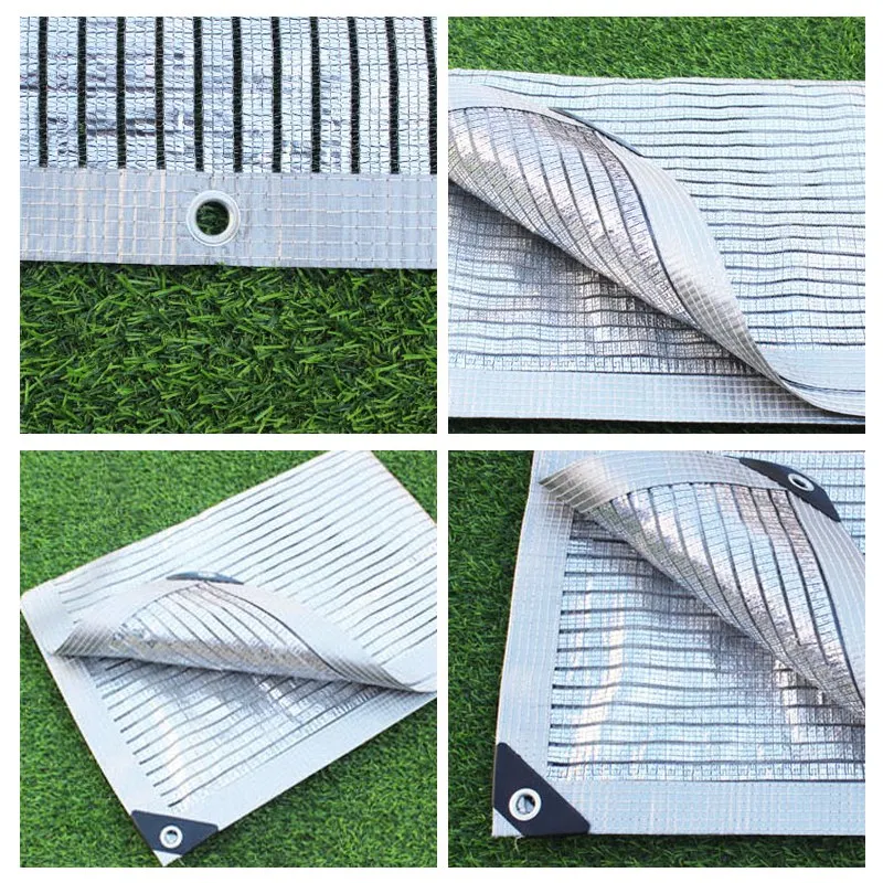 55–99 % Schattenrate, Aluminiumfolie, Sonnenschutznetz, Garten, Sonnenschutz, Segel, Garage, Markise, Pflanze, Sonnenschutz, Sichtschutz, Zaunnetz – Detail 14