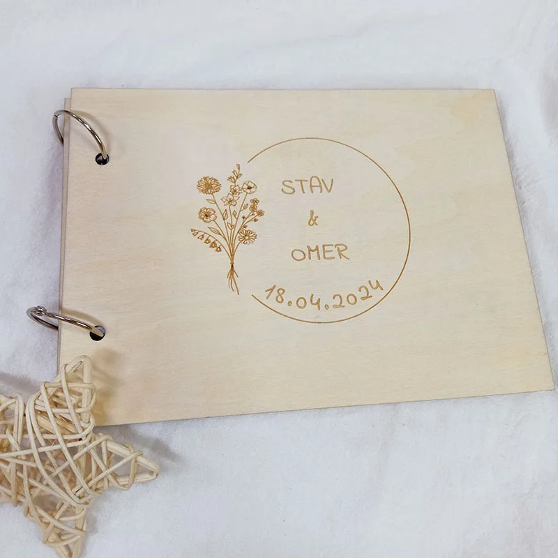 Wedding Ceremony Decor Wood Guest Book Alternative Bridal Shower Guest Book Sign Wedding Table Decor Bridal Keepsak